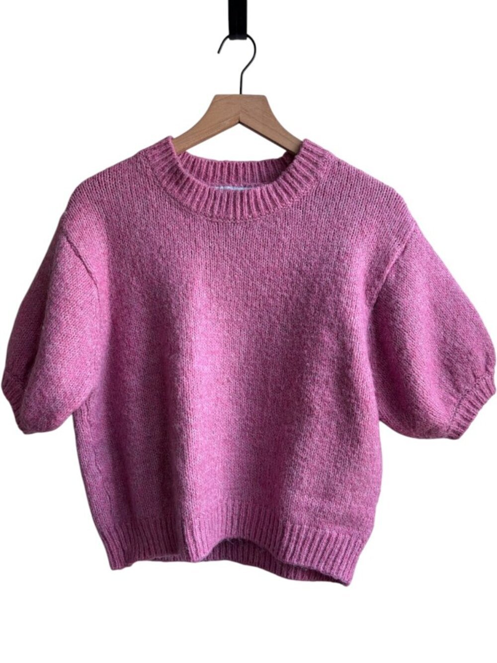 Zara Soft Feel Knit Sweater Pink Size Medium - Picture 2 of 5